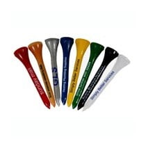 Tee golf en Bois personnalisé avec couleurs variés